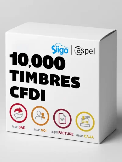 Paquete 10,000 Timbres CFDI para Aspel SAE, NOI y Caja | Alfa365