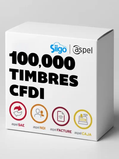 Paquete 100,000 Timbres CFDI para Aspel SAE, NOI y Caja | Alfa365