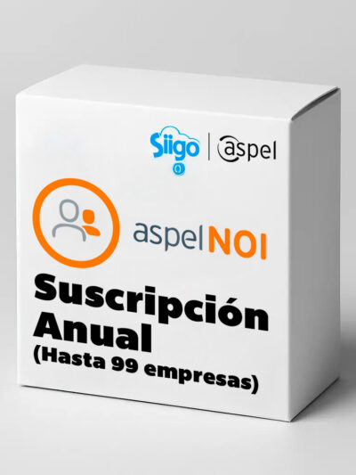 Aspel NOI – Suscripción Anual (Hasta 99 empresas)
