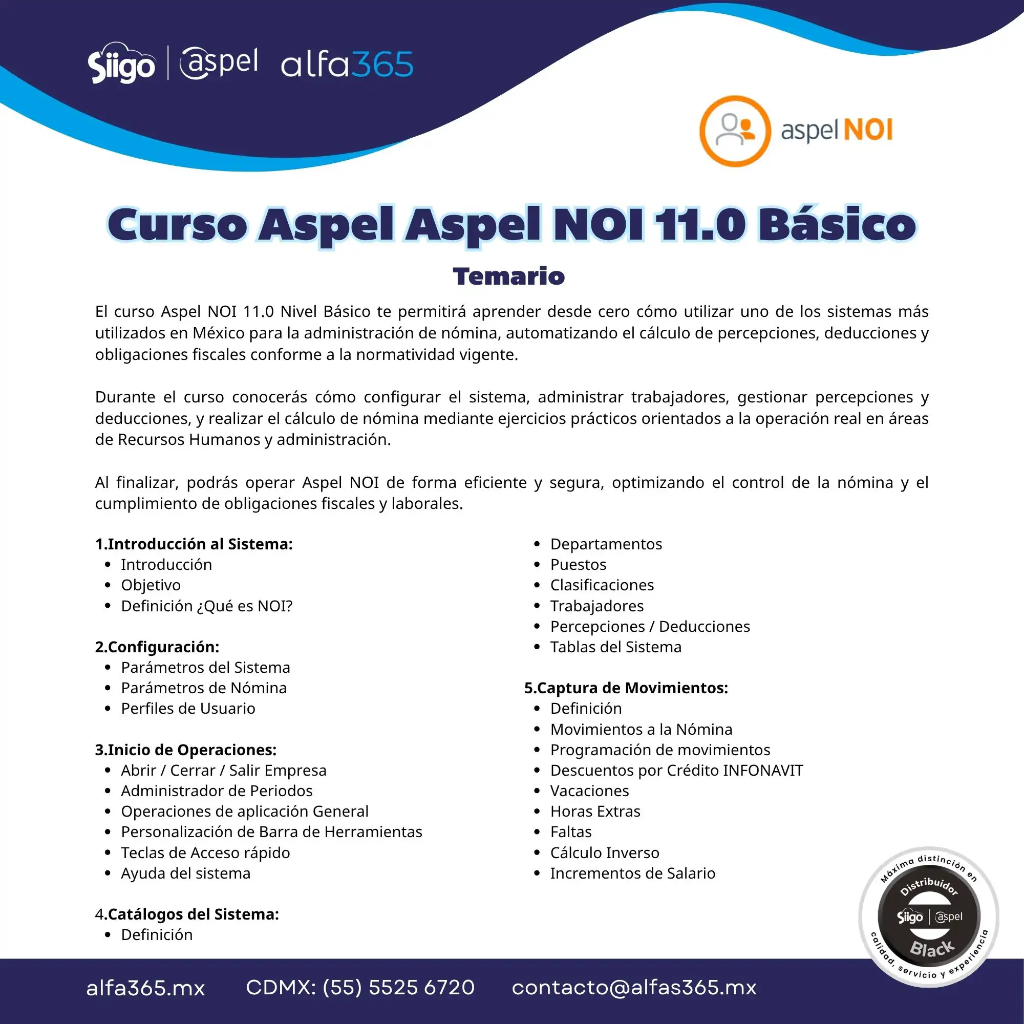 Curso Aspel NOI 11.0 Nivel Básico - Image 2